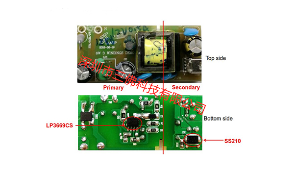 12V-0.5A开关电源方案LP3669CS